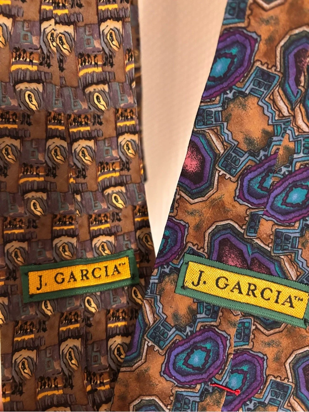 Jerry Garcia Vintage Men's Patterned Ties - 2!